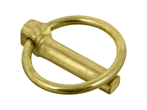 [LYNCHPIN43X175] 7/16" X 1-3/4" Lynch Pin Carbon Steel Yellow Zinc
