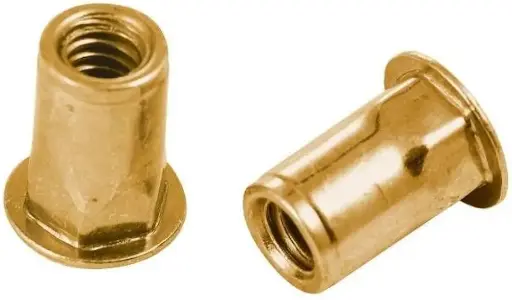 [MAR-M32688] M8-1.25 MHN Half Hex Rivet Nuts 0.7-3.8 Grip (Marson)