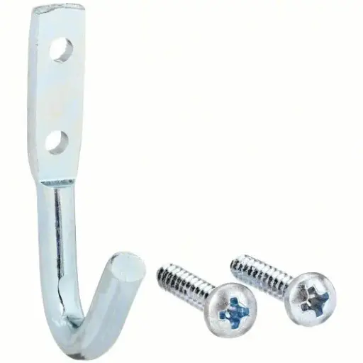 [ME-MA-HZ138] 3/4" X 2-5/8" Long Steel Tarp/Rope Hook W/Screws