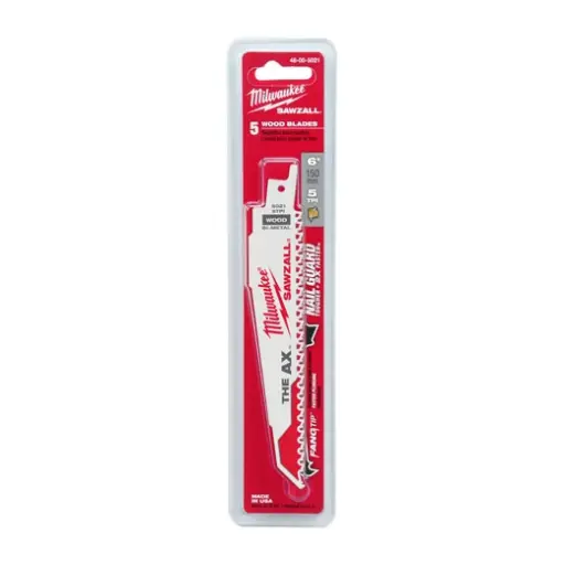 [MILW48-00-5021] 5Pk 6" X 5T The AX Sawzall Blade (Milwaukee)
