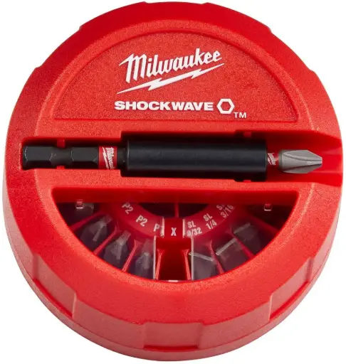 [MILW48-32-4012] 22Pc Impact Driver Bit Puck (Milwaukee/SHOCKWAVE)