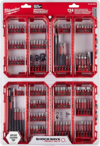 [MILW48-32-4034] 124Pc Impact Duty Driver Bit Set (Milwaukee)