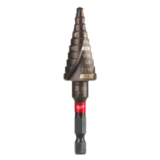[MILW48-89-9243] #3 [3/16"-3/4"] Impact Step Bit Spiral Flute (Milwaukee)