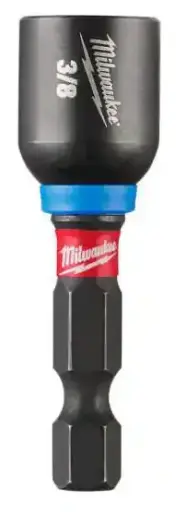 [NUTDRIVE3/8X187-M] 3/8" X 1-7/8" Impact/Alloy Steel Magnetic Nut Driver (Milwaukee/SHOCKWAVE)
