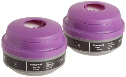 [NORTH-7581P100L] 1 Pair Organic Vapor Cartridge/Filter Combo P100 (North/Honeywell)