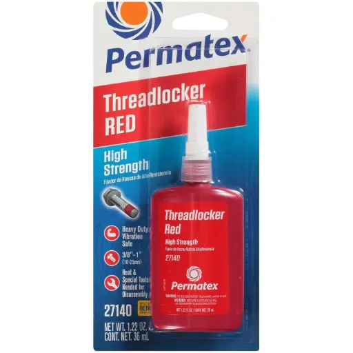[PERM-27140] Red High Strength Thread Locker [36ml Bottle] (Permatex)