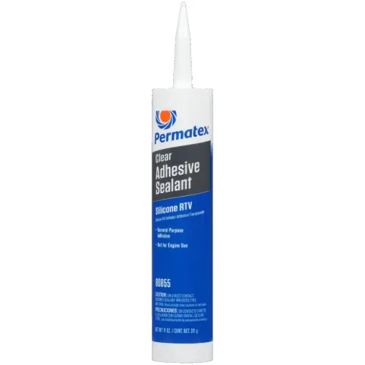 [PERM-80855] Clear RTV Silicone [11oz. Caulking Tube] (Permatex)