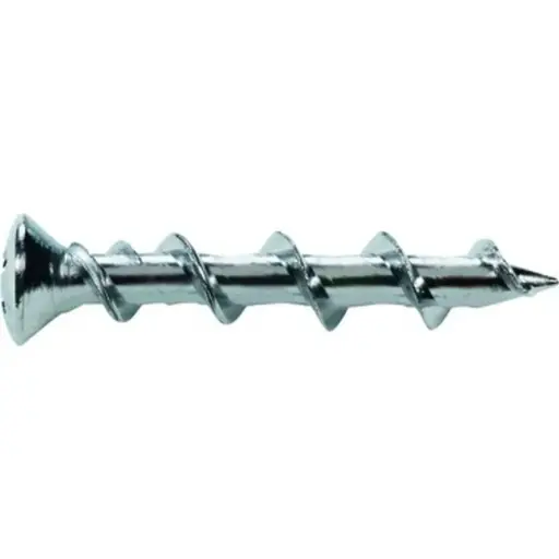 [PWR-02314] 100Pk 1-1/4" Long Oval Head Phillips Wall-Dog Anchor Zinc (Powers)