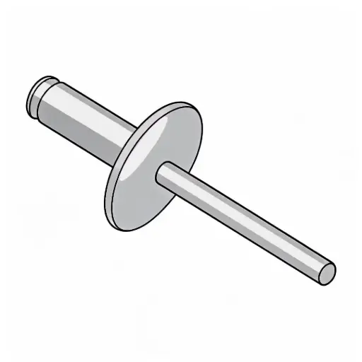 [RIVETABL6-12A] 3/16 Dia. 5/8"-3/4" Grip Aluminum Large Flange Pop Rivet