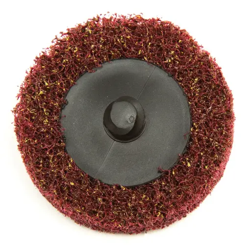 [SA38857] 2" Maroon/Medium Shur-Brite Roloc Type R Surface Conditioning Disc