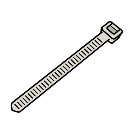 [TY11N50] 11"-50Lb Tie Wrap Natural (100Pk)