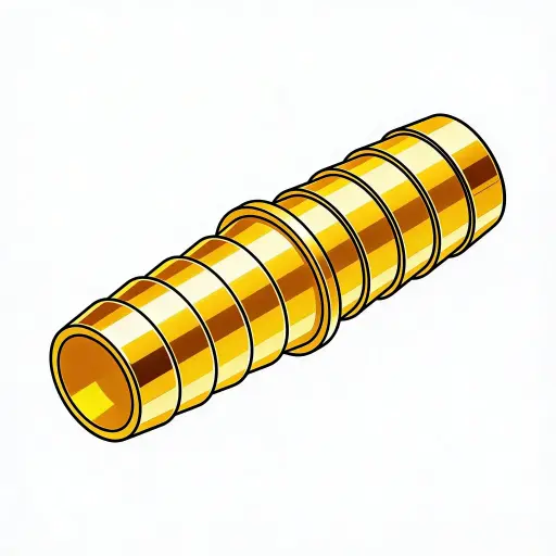 [UNB-6] 3/8" Brass Barbed Hose Mender
