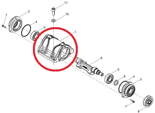 [WACK-5100016247] Exciter Housing (Wacker Neuson)