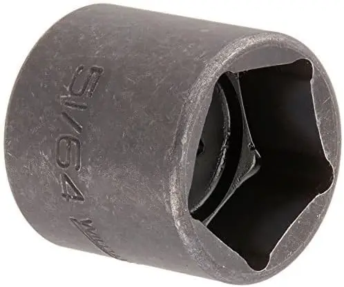 [WIL-SB-526] 51/64" Shallow Impact Socket 1/2" Dr. 5pt/Penta (Williams/USA)