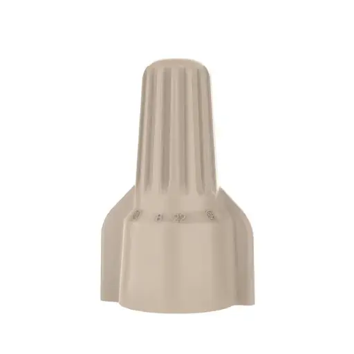 [WIRENUTTAN-W] Tan 22-10Ga Winged Wire Nut [Min. 2 #20  Max. 3 #10] 600V