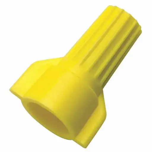 [WIRENUTYEL-W] Yellow 18-10Ga Winged Wire Nut [Min. 2 #18  Max. 3 #12]