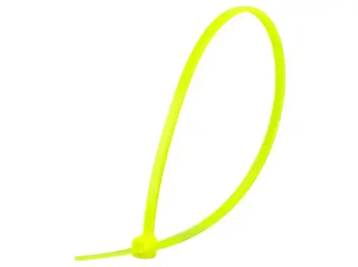 [TY8NG40] 8"-40Lb Tie Wrap Neon Green (100Pk)