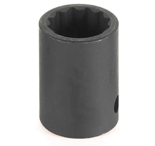 [GP-2127M] 27mm Shallow Impact Socket 1/2" Dr. 12pt (Grey Pneumatic)