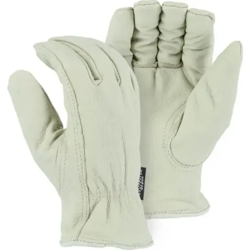 [GLV-1511PT-L] Large Pigskin Drivers Glove W/Thinsulate Liner (Majestic)