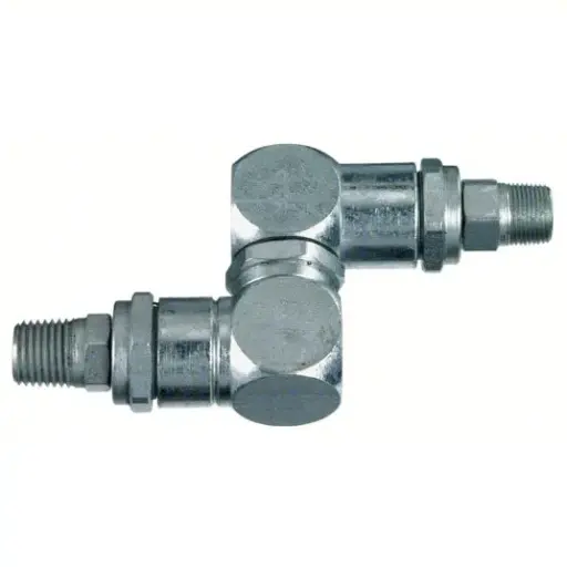 [LIN-81387] 1/4" NPT to 1/2"-27 High Pressure Swivel Adapter (Lincoln)