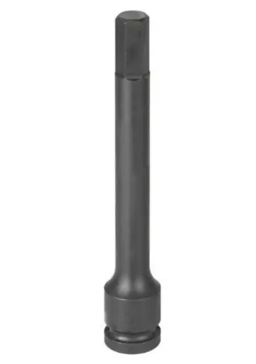 [GP-19084F] 1/4" Hex Driver 4" Long Impact Socket 3/8" Dr. (Grey Pneumatic)