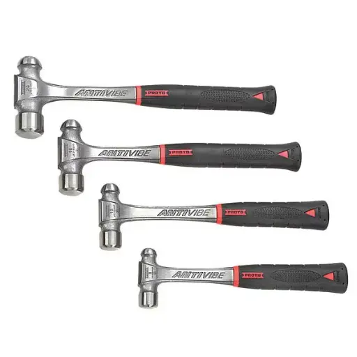 [PRO-J1304AVPS] 4Pc Ball Pein Hammer Set [8, 12, 16 & 24oz] (Proto)