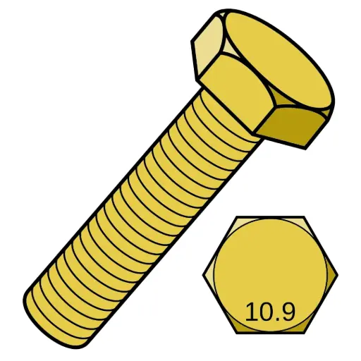 [.160C1700HCSYYZ933] M16-2.0 X 170mm Hex Capscrew 10.9 YZ Fully Threaded 933