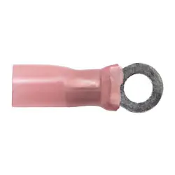 [DHS14R] 8 GA. Heat Shrink 1/4" Ring Connector