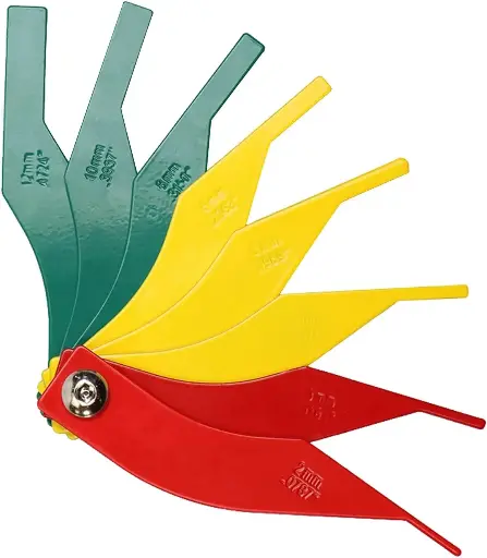 [BRAKEGAUGE-8FO] 8pc Brake Thickness Gauge Steel Flip-Out