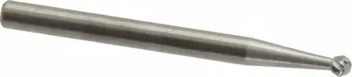 [BURSD-41] 3/32" Double Cut Ball Carbide Bur 1/8" Shank