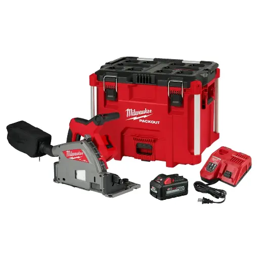 [MILW2831-21] M18 6-1/2" Plunge Track Saw Kit W/[1] 6.0Ah Battery, Charger & Packout Case (Milwaukee)
