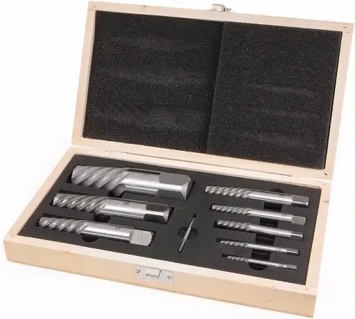 [EXTRACTOR-9] #1 to #9 Jumbo Screw Extractor Bit Set [for 3/32" to 2" & 2.5mm to 52mm]