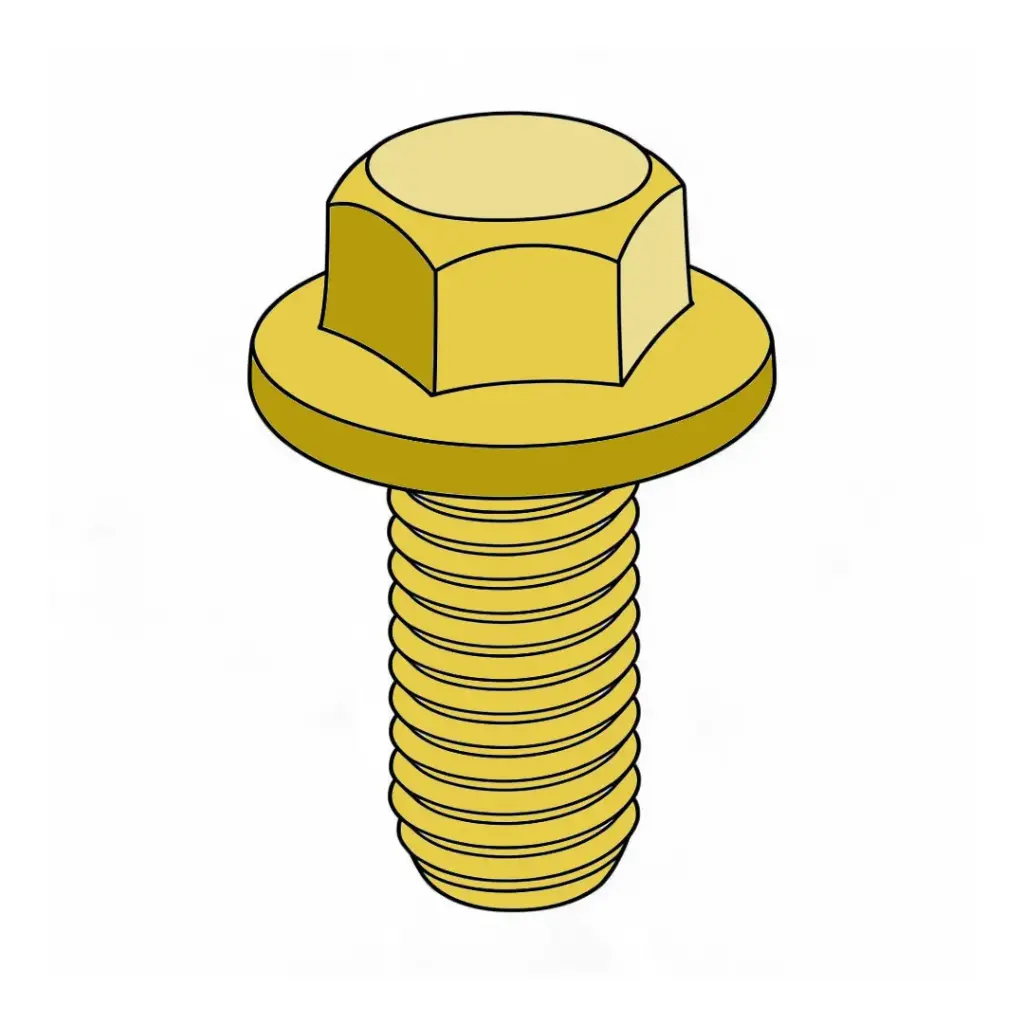 M10-1.5 X 30mm Reduced Head Hex Flange Bolt 10.9 YZ ISO4162 (FT)