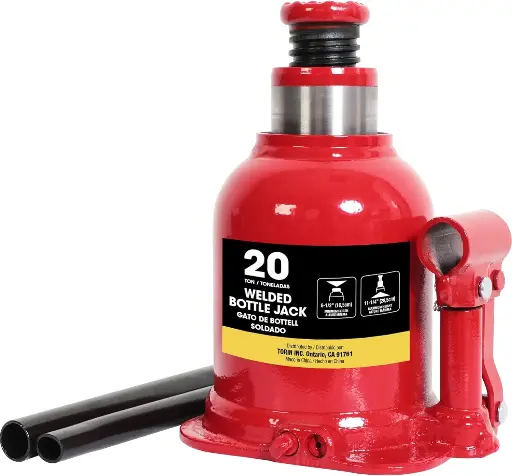 [BOTTLEJACK20LP] 20 Ton Low Profile Bottle Jack (Big Red)