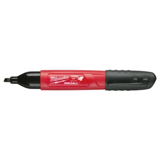 [MILW48-22-3130] INKZALL Black Chisel Tip Jobsite Permanent Marker (Milwaukee)