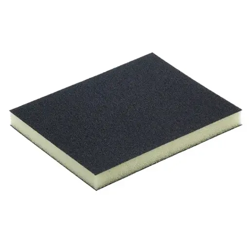 [SANDINGPAD4X5X100SC] 3-3/4" X 4-3/4" X 1/2" 100 Grit Closed Coat Sanding Sponge Silicon Carbide
