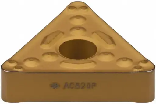 [SUMI-19RJWAJ] Carbide Coated Finish TN Insert [Neutral, 0.6496" Long, 0.375" Inscribed Circle, 0.0156" Corner Radius, 60° Triangle (Sumitomo) #TNMG321ENG-AC820P