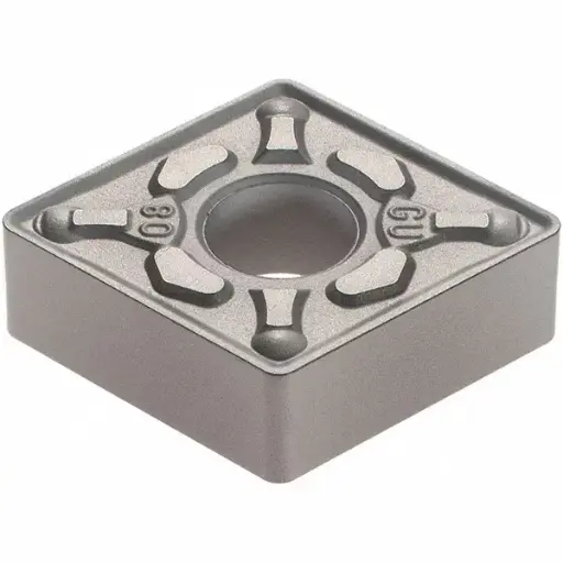 [SUMI-19T4335] Carbide Absotech Platinum Finish CN Insert [Neutral, 0.579" Long, 0.50" Inscribed Circle, 0.0313" Corner Radius, 80° Diamond/Rhombic (Sumitomo) #CNMG432EGU-AC8015P