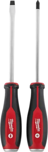 [MILW48-22-2702] 2Pc Demolition Screwdriver Set [#2 X 6" Phil & 5/16 X 6" Slot] (Milwaukee)