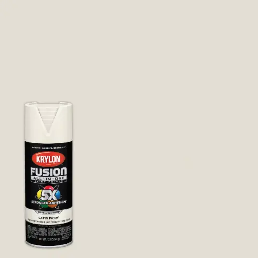 [KRYLON-K02739007] Satin Ivory All-In-One Paint & Primer (Krylon/Fusion) 