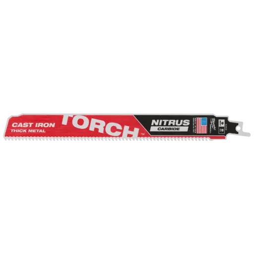 [MILW48-00-5262] 1Pk 9" X 8T TORCH NITRUS Carbide Sawzall Blade (Milwaukee)