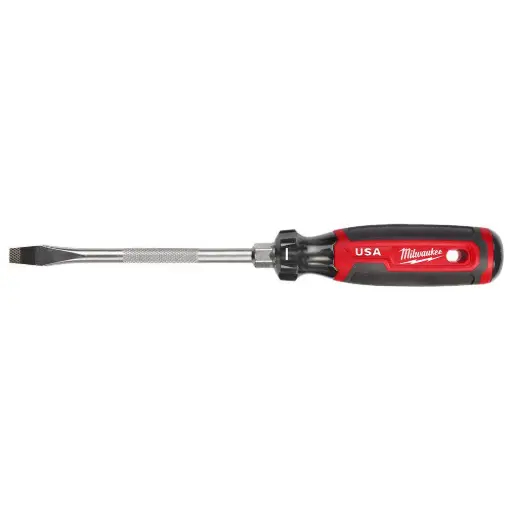[MILW-MT207] 6" Slotted 5/16" Screwdriver W/Cushion Grip (Milwaukee)