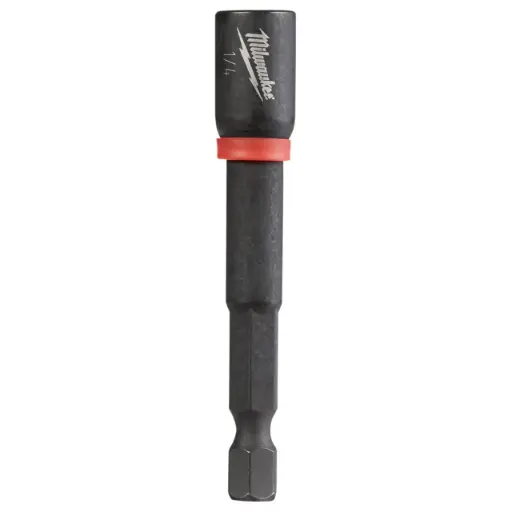 [NUTDRIVE1/4X256-M] 1/4" X 2-9/16" Impact/Alloy Steel Magnetic Nut Driver (Milwaukee/SHOCKWAVE)