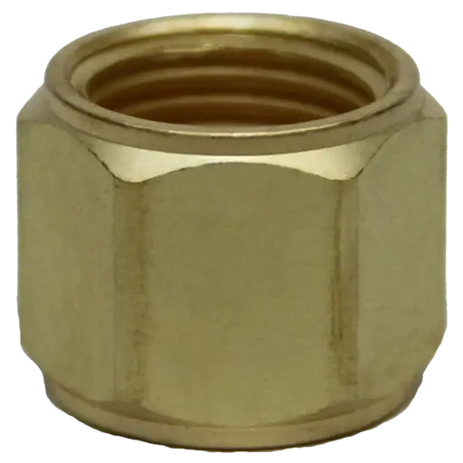 [WES-7] Oxygen Standard Brass Hose Nut "B" 9/16"-18 RH [200 psig] CGA-022