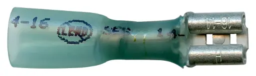 [BHS250FS] 16-14 GA. Solder & Seal Heat Shrink #.250 Female Dis-connect Bare Tip