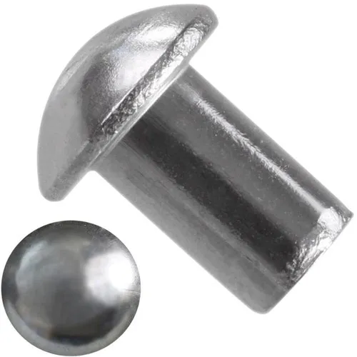 [RIVET-351212U.1] 3/8" X 3/4" Dome Head Steel Solid Body Rivet