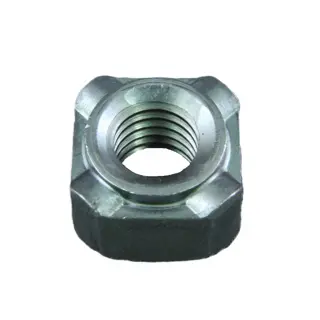 [25CNWELDSQ] 1/4"-20 Square Weld Nut [.062" Collar Height] Steel