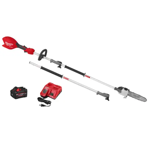 [MILW3016-21PS] M18 10" Polesaw Kit W/3Ft Extension, [1] 8.0 FORGE Battery & Charger (Milwaukee)