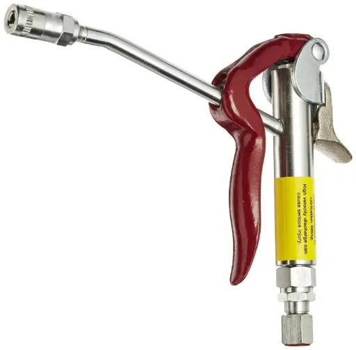 [ALEMITE-6320-3] High Pressure Grease Gun [7,500psi] Steel Control Valve Preset [1/4" NPTF Inlet x 1/8" NPTF Out] (Alemite)