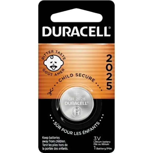 [BATTERYCR2025B] 3V Coin Battery CR2025 (Duracell)
